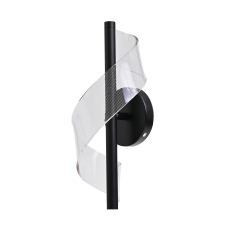 Arbotante Espiral Negro