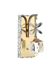 Arbotante Moderno 1 Luz Cristal