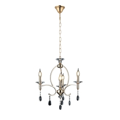 Candil Contemporeano Dorado 4 Luces