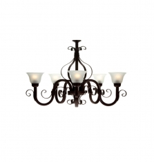 Candil Hidalgo 5 Luces Pantalla Vaso