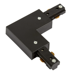 Conector Escuadra Riel Negro