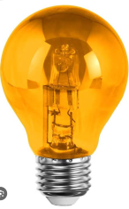 Foco Halageno A60 40W  AMBAR