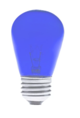 Foco Incandescente  S14 11W AZUL