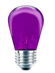 Foco Incandescente  S14 11W VIOLETA