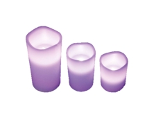 Juego 3 Velas Multicolor con Control