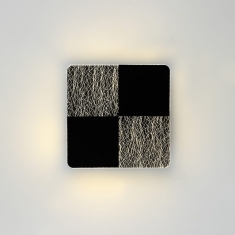 Arbotante CUADRADA GRIS & NEGRA