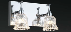 Lampara Arbotante Feldespato 2 Luces Iidsa-Blanco