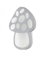 Lampara Arbotante Hongo Blanco-Negro