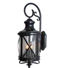 Lampara Arbotante San Luis 4 luces Negra