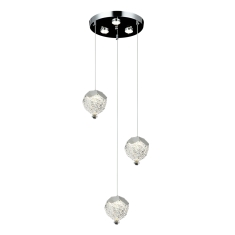Lampara Colgante Gota 3 Luces De Cristal