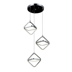 Lampara Colgante 3 Triangulos Cobre Infinitum