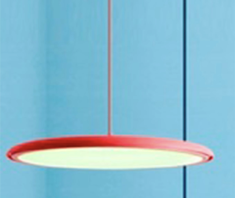 Lampara Colgante Acra Rojo