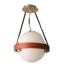 Lampara Colgante Bola Grande Madera 