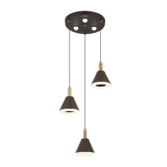 Lampara Colgante Cono 3 Luces