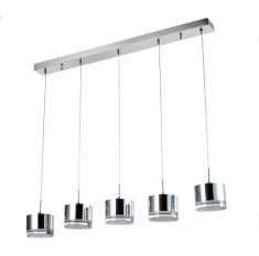Lampara Colgante De Led Cromada