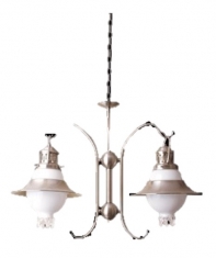 Lampara Colgante Iris Cobre 2 luces