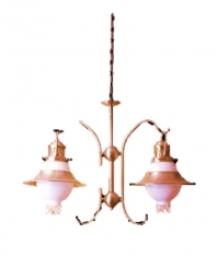 Lampara Colgante Iris Satin 2 luces