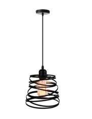 Lampara Colgante Retro Negro