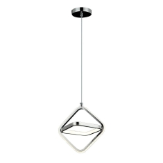Lampara Colgante Triangulo Cromo