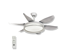 Lampara Salem Con Ventilador De Techo Blanco