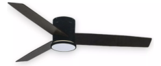Lampara Swiss Con Ventilador De Techo Negro