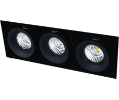 Lampara Empotrable Birmingham 1  3 Luces