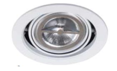 Lampara Empotrada Arese Blanco 1 Luz