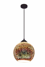Lampara Esfera De Cristal Con Efecto 3D Philco