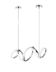 Lampara colgante 5 aros