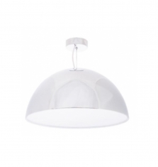 Lampara colgante Campana Cromada Blanco-