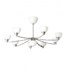 Lampara colgante Canope Cristal 8 luces