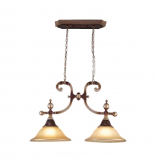 Lampara colgante San Angel 2 luces