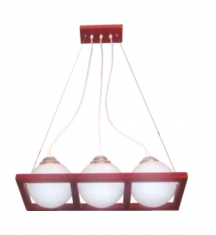 Lampara colgante Wood 3 luces