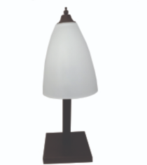 Lampara de mesa bala cuadro