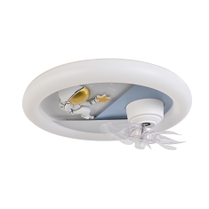 Lampara de techo infantil con ventilador