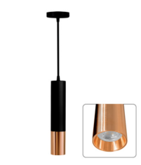 Luminario De Led Philco  Cilindro Negro Con Dorado