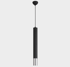 Luminario Led Philco Cilindro Color Negro Mate