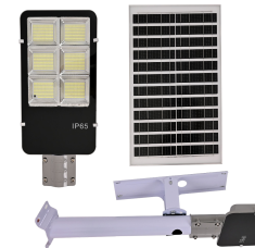 Lampara Suburbana De Led Con Panel Solar 300W