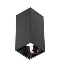 PHILCO LUMINARIO DE TECHO CUADRADO NEGRO MATE