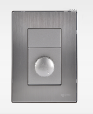 Placa Armada Inox Con Dimmer Plata