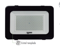 Reflector Led 400W Luz Fria Negro