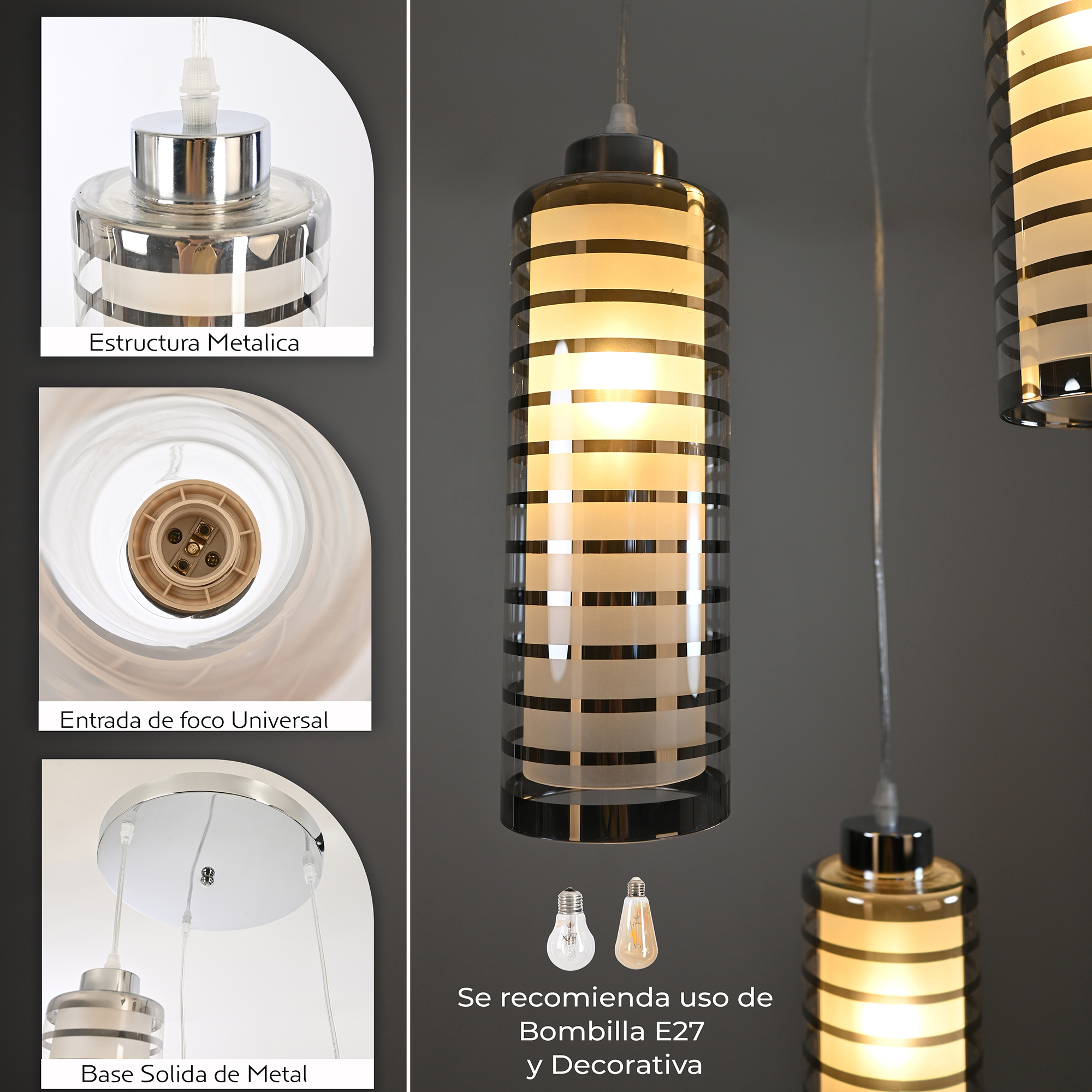 Candil Colgante Cuadrado Espiral 3 Luces / Candil-Colgante-Cuadrado-Espiral-3-Luces-246115945818697.jpg