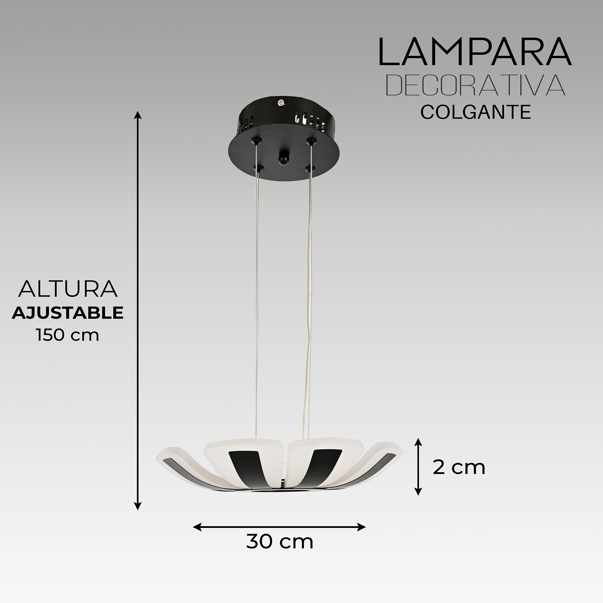 Lámpara Colgante Chico Blanco con Negro / Lampara-Colgante-Chico-Blanco-con-Negro-446154597302091.jpg