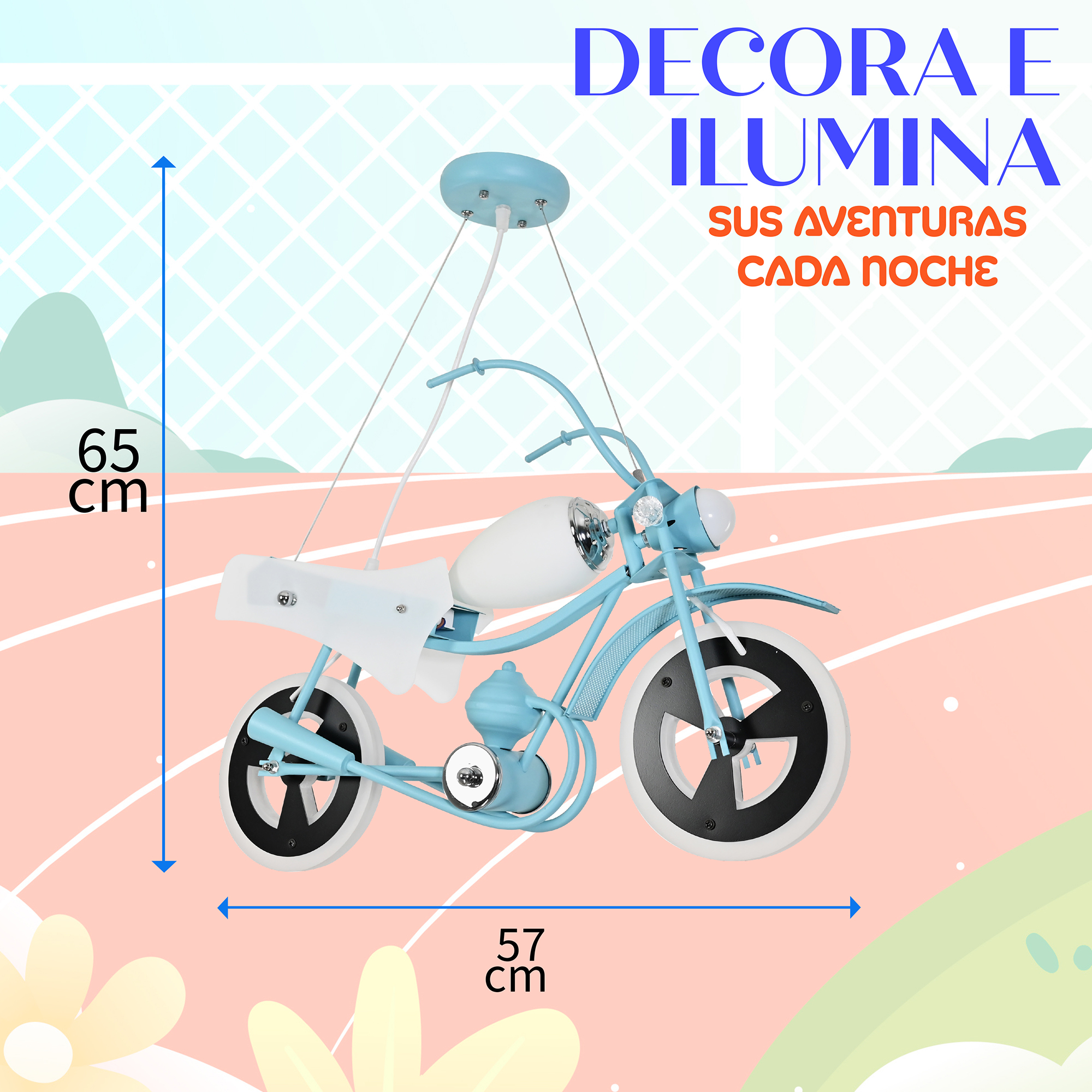 Lampara Colgante Infantil Moto / Lampara-Colgante-Infantil-Moto-699107483823132.jpg