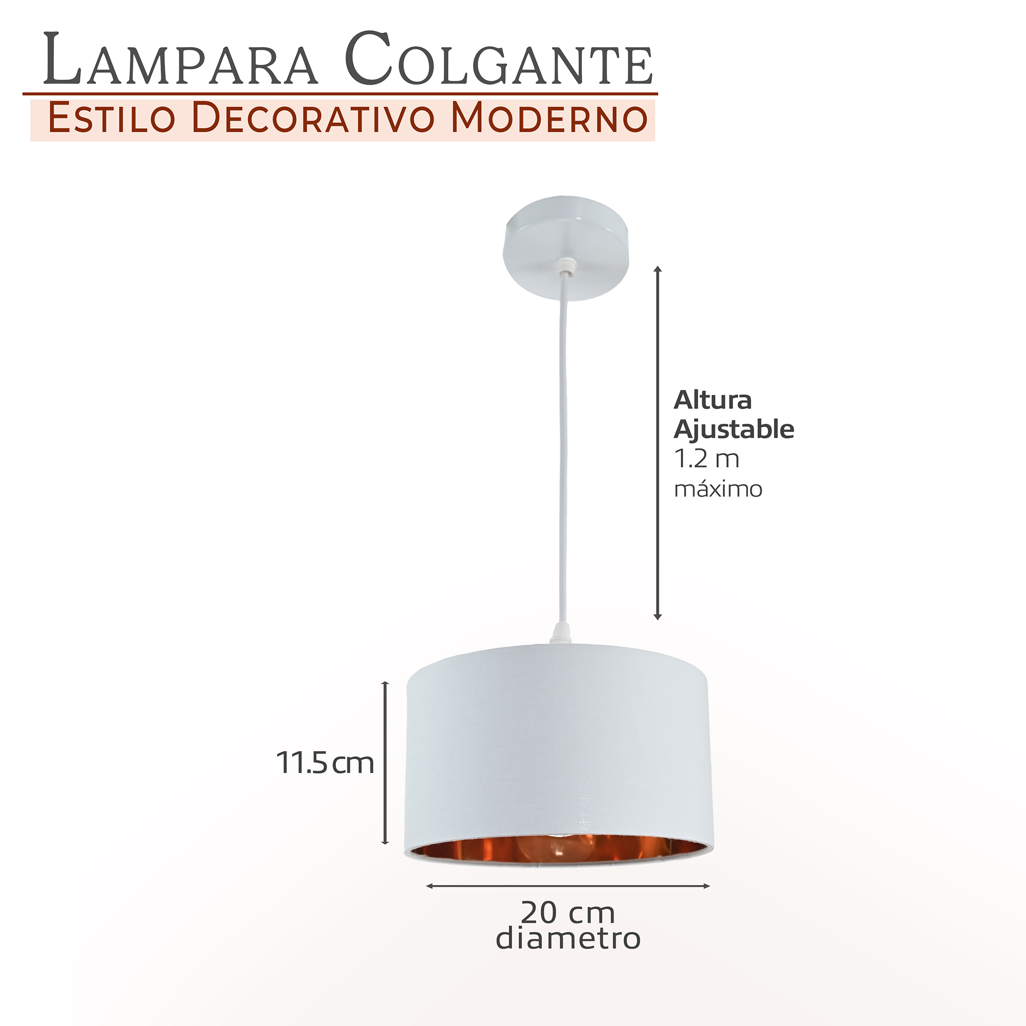 Lampara Colgante Deydin Blanca/Negra / Lampara-Colgante-Owl-Blanca-482428990004146.jpg