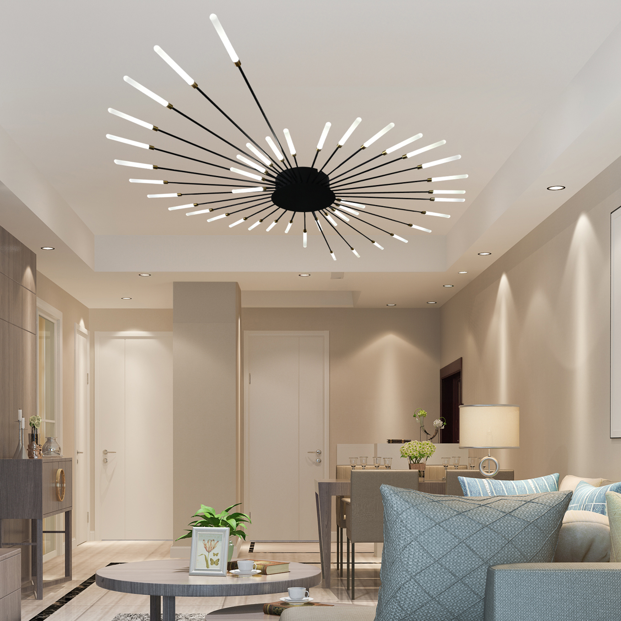 Lampara De Techo Solarium Led Moderna Con 24 Luces / Lampara-De-Techo-Led-Moderna-Con-24-Luces-941625767943577.jpg
