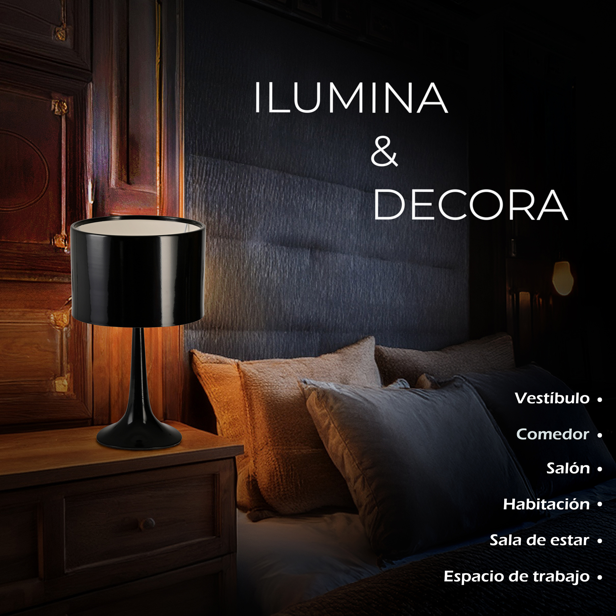 Lampara de Buro negra Chica Ted / Lampara-de-Buro-negra-Chica-Ted-41285716834789.jpg
