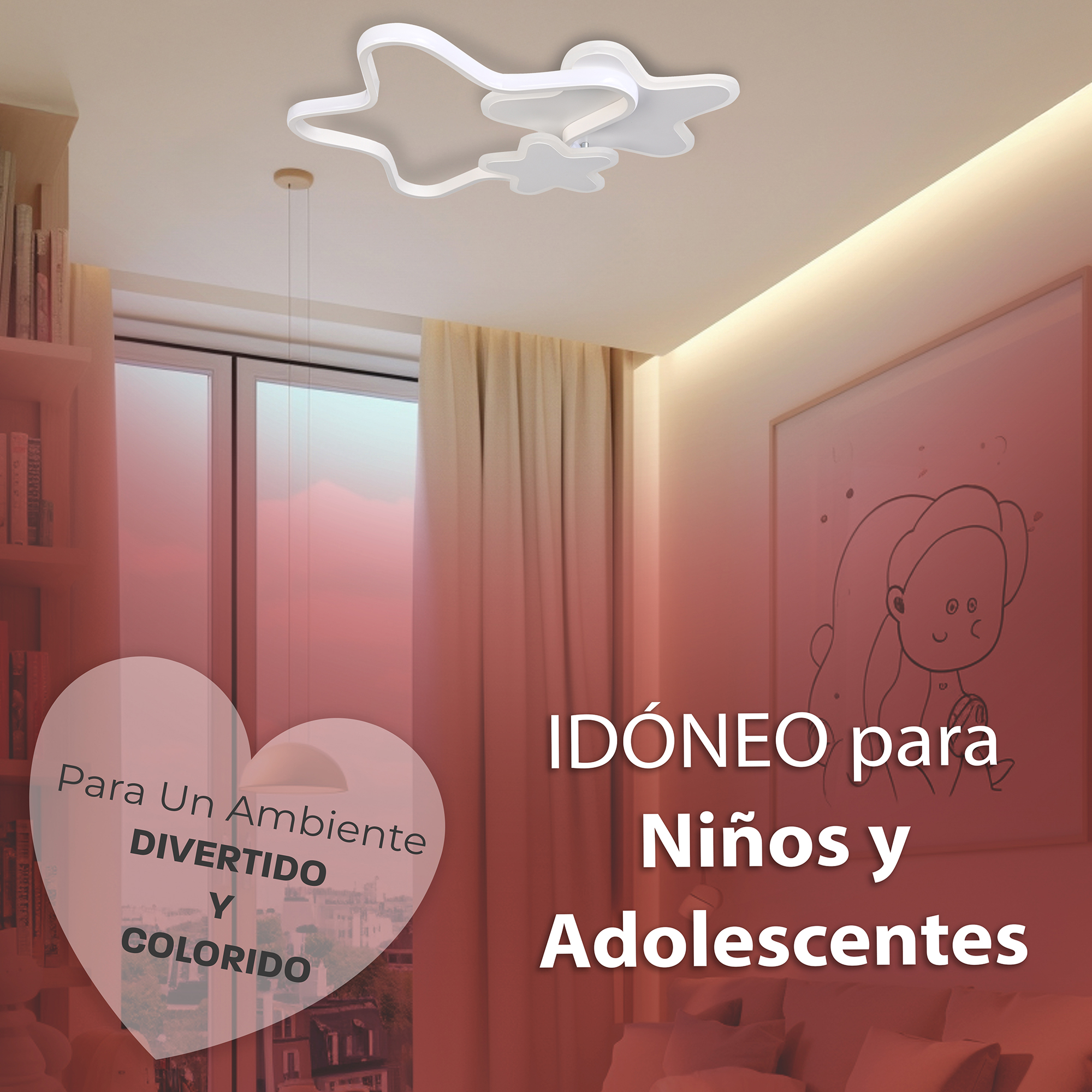 Lampara de Techo Infantil  Estrella / Lampara-de-Techo-Infantil--Estrella-602765261285065.jpg