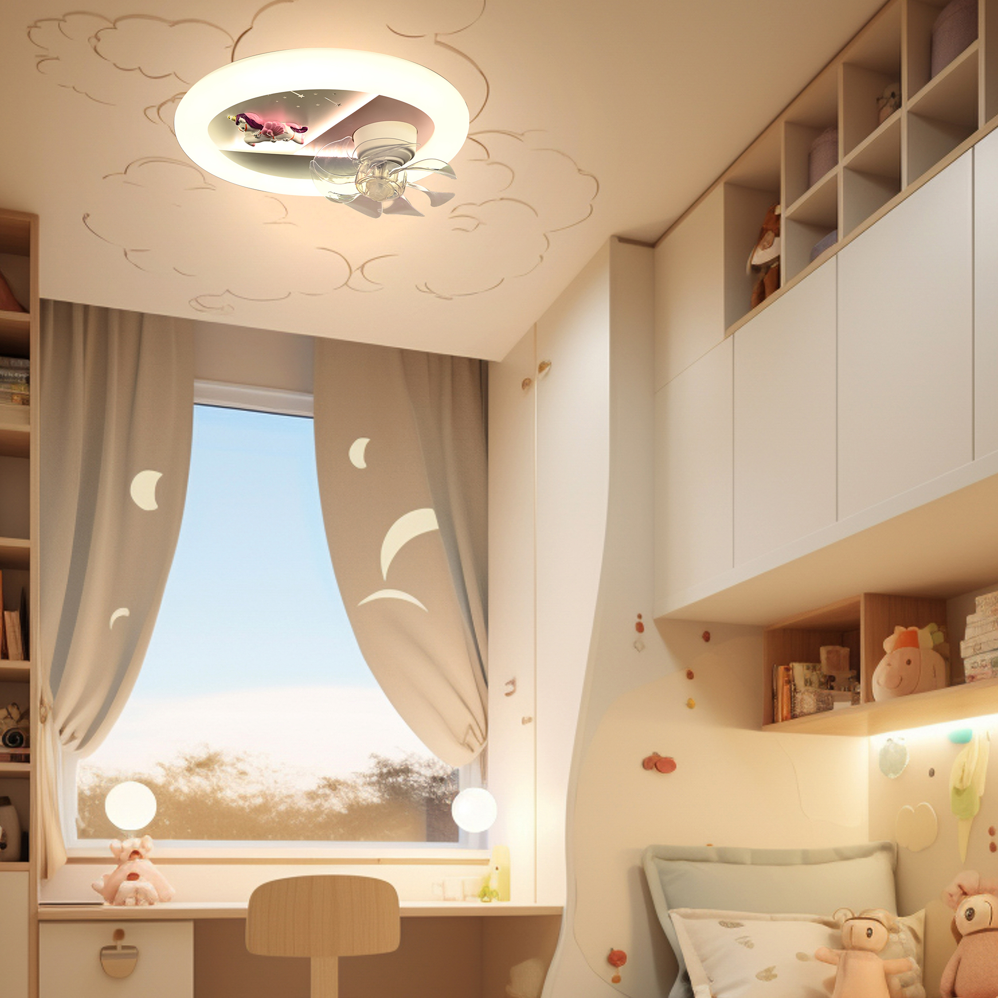 Lampara de techo infantil con ventilador / Lampara-de-techo-infantil-con-ventilador-974771990157333.jpg