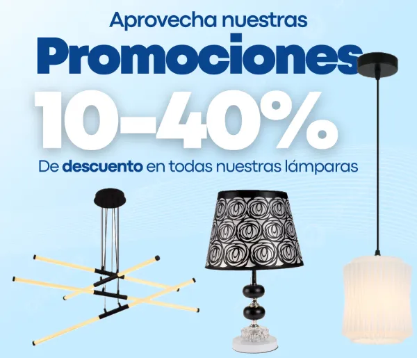 Hasta el 30% de Descuento en lámparas